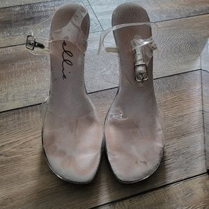Ellie Brook Clear Heel Pump Sz 9
